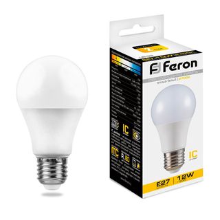 Лампа светодиодная 12W 230V E27 2700K A61 