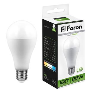 Лампа светодиодная 25W 230V E27 4000K A63