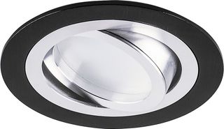 Светильник потолочный встраиваемый DL4701 MR16 G5.3, черный-хром 