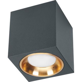 Светильник потолочный DL4707 MR16 GU10 35W 230V, черный, золото