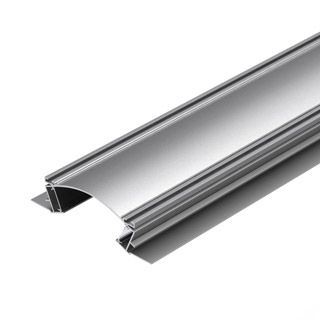 Профиль с экраном ALM-ARC-DOUBLE-2000 ANOD+FROST (Алюминий)