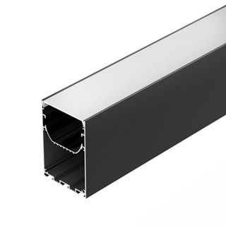 Профиль LINE-S-5075-2500 BLACK (Алюминий)