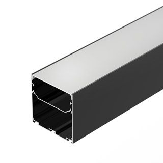Профиль LINE-S-7575-3000 BLACK (Алюминий)