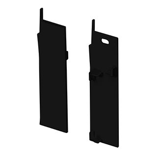 Заглушка PLINTUS-H73-F BLACK  (Пластик)