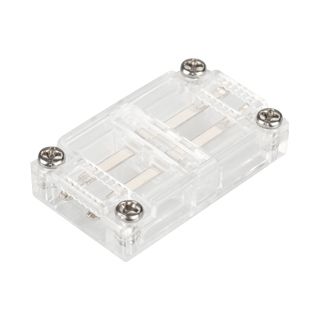 Коннектор прямой для ленты ARL-50000PV (15.5x6mm) прозрачный (Пластик)