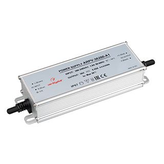 Блок питания ARPV-36200-A1 (36V, 5.55A, 200W) (IP67 Металл, 3 года)