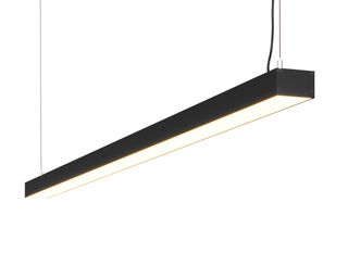 Линейный светодиодный светильник подвесной DL-35-1500 41Вт 5000К IP20 Черный