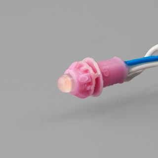 Светодиодный модуль герметичный цветной колпачок PIX DL-D9-50LED (12V, 0.2W, 100 Lm, IP65) (розовый)