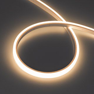 Лента герметичная WAVE-TOP-PU-A144-10x10mm 24V Warm3500 (5 W/m, IP68, 1m, wire x1) (Arlight, Вывод б