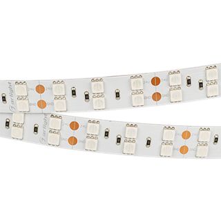 Лента RT 2-5000 24V Green 2x2 (5060, 600 LED, LUX) (Arlight, 28.8 Вт/м, IP20)