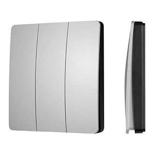 INTELLIGENT ARLIGHT Кнопочная панель KINETIC-801-22-3G-WP-SUF Silver (No battery, IP67, 433Mhz) (IAR