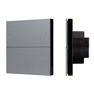 INTELLIGENT ARLIGHT Кнопочная панель SMART DALI-301-22-4K-D2-IN Grey (BUS, Frameless) (IARL, IP20 Пл