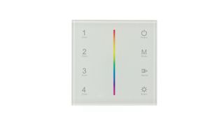 Сенсорная панель IDL-VS-75 White 220V, RGB, 4 zone, DMX512, RF 2.4GHz